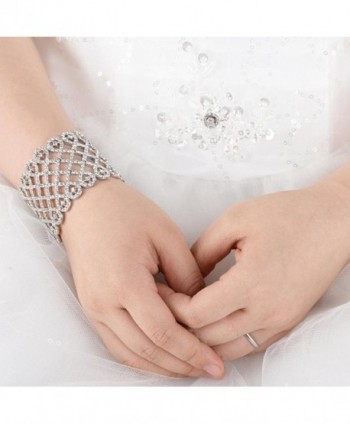 EVER FAITH Bracelet Austrian Silver Tone in Women's Bangle Bracelets