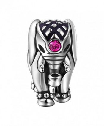 SOUFEEL Thailand Elephant Charm 925 Sterling Silver Charms Fit European Bracelets Women Gift - C812H7S5KBX