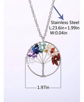 Eamaott Necklace Rainbow Pendant Handmade in Women's Pendants