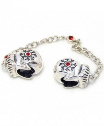 Sterling Mittens Christmas European Bracelets - CC17X696WWS