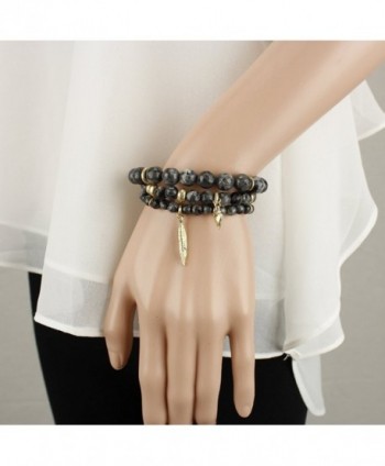 Stackable Faceted Gemstone Stretch Bracelet in Women's Stretch Bracelets