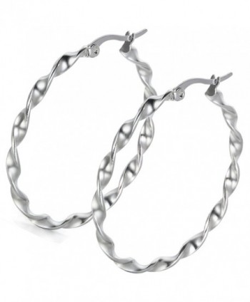 Aroncent Jewelry rounded Earrings Stainless