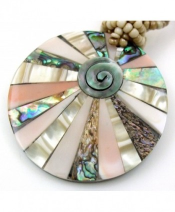 Abalone Mother Pearl Necklace CA310 in Women's Chain Necklaces