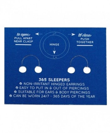 365 Sleepers Sterling Earrings Australia in Women's Hoop Earrings