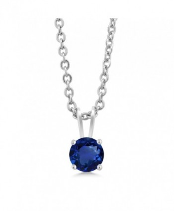 GemStoneKing Simulated Sapphire Necklace Earrings in Women's Jewelry Sets