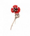 Vintage Red Plum Flower Brooch Pin Alloy Gifts For Women RareLove - CC187LM4Q0S