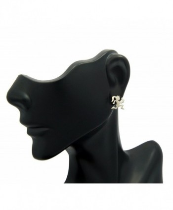 Hatchetgirl Stainless Steel Earrings Silver Tone in Women's Stud Earrings