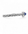 Simply Fabulous Sterling Silver Lapis in Women's Band Rings