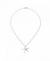 Playful Starfish Sterling Silver Necklace in Women's Pendants