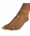 Sandistore 1PC Womens Beach Imitation Pearl Barefoot Sandal Foot Jewelry Anklet Chain - CO123VXXSXZ