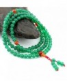 O-stone Green Agate Mala with 108 Prayer Beads 6mm Meditation Mala Bracelet Necklace Grounding Stone Protection - C311CC9MY71