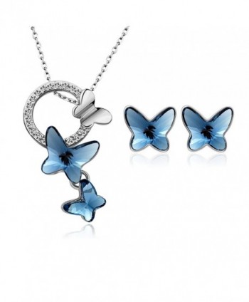 T400 Jewelers "Dream Chasers" Butterfly Jewelry Sets Made with Swarovski Crystals Love Gift - CM12JU5GM4P