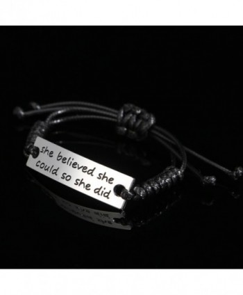 BaubleStar Inspirational Bracelets Engraved Girls BAN0047 in Women's Stretch Bracelets