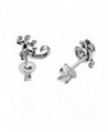 Petite Lizard Sterling Silver Earrings in Women's Stud Earrings