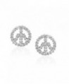 Bling Jewelry Birthstone earrings Rhodium