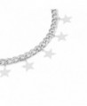 CrazyPiercing Dangling Choker Necklace Silver in Women's Choker Necklaces