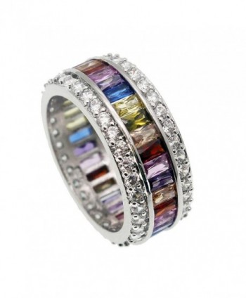 Wedding Gemstone Ring Morganite Amethyst Aquamarine Ruby Topaz Jewelry Size 6 7 8 9 10 11 12 - CG188CATAAR
