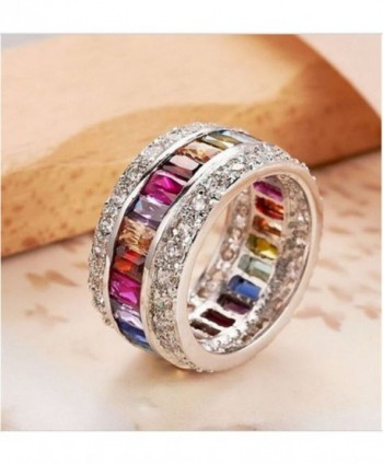 Christmas Gemstone Morganite Amethyst Aquamarine in Women's Wedding & Engagement Rings