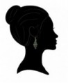 Vintage Peacock Crystal Statement Earrings in Women's Drop & Dangle Earrings