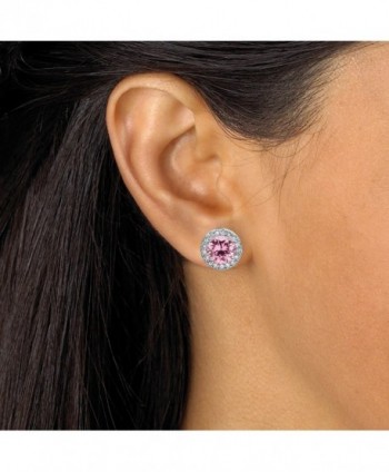 Silver Earrings 11 5x11 5mm Round Zirconia in Women's Stud Earrings