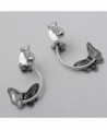 YACQ Jewelry Sterling Butterfly Earrings in Women's Brooches & Pins