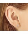 Sterling Silver Little Earrings Zirconia