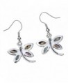 Szxc Jewelry Dragonfly Abalone Earrings in Women's Drop & Dangle Earrings