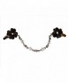 Sparkle Flower Sweater Clips with 4 Inch Beaded Chain - CD12I3FTPLZ