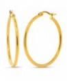Stunning Stainless Steel Earrings Diameter in Women's Hoop Earrings