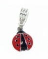Jewelry Monster Dangling "Black and Red Ladybug" Charm Bead for Snake Chain Charm Bracelet - CG11TJD1ITN
