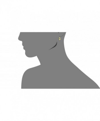 Yellow Polished Small Earrings Diameter in Women's Hoop Earrings