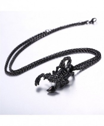 U7 Scorpio Necklace Constellation black gun plated in Women's Pendants