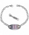 Max Petals - Warfarin Women's Medical Alert ID Identification Bracelet with Optional Magnetic Clasp - CW12N3ZJE0U