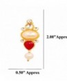 Touchstone bollywood graceful navratan necklace in Women's Jewelry Sets