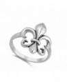Fluer Cute Sterling Silver RNG15406 10 in Women's Band Rings