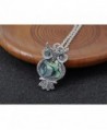 Alilang Silvery Abalone Necklace Earrings in Women's Jewelry Sets