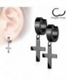 Earrings Surgical Stainless Rhodium Hypoallergenic