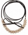 GUESS Womens Wrap Look Pearl Tie Choker Necklace - Gold - CL185LIAT24