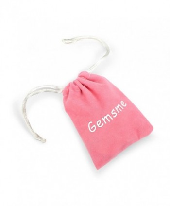 GEMSME Created white cushion Earrings in Women's Stud Earrings
