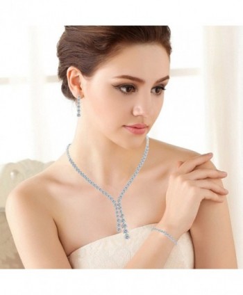 FANZE Zirconia Necklace Bracelets Adjustable in Women's Jewelry Sets