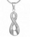 Casket Etcetera Trendy Fashion Infinity Urn Necklace Cremation Jewelry For Women - CV12NZZRU82