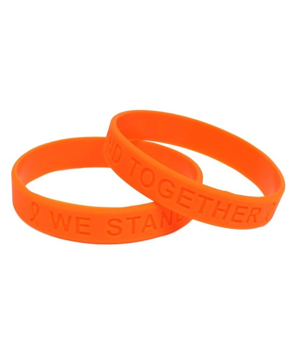 Orange Awareness Silicone Bracelet Buy 1 Give 1 -- 2 Bracelets for $8.99 - CA11B42HLKH