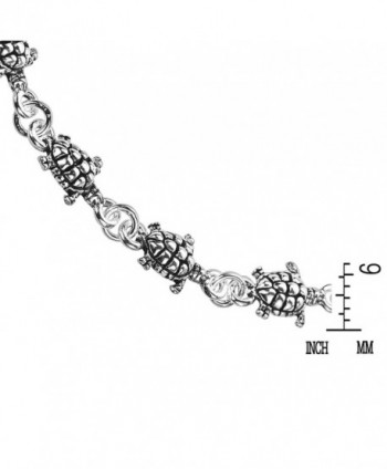 Cute Turtle Turtles Sterling Silver Bracelet in Women's Link Bracelets