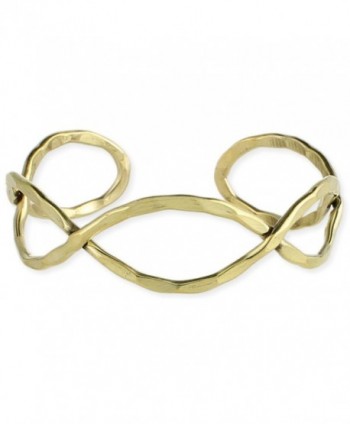 Sundance Beach Gold Hammered Infinity Cuff Bracelet - CS128WS6P7Z