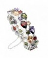 Valentines Day Gifts Gemstones Sets 925 Sterling Silver Peridot Amethyst Garnet Morganite - C7186EA543X