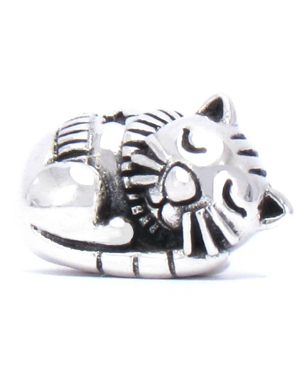 BELLA FASCINI Kitty Cat in Sweater European Bead Charm Fits Compatible Bracelets and Bangles - CW129G1655T