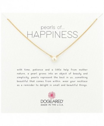 Dogeared Jewels & Gifts Pearls of Happiness Freshwater Pearl (8mm) Necklace - Rose Gold - CT1833A3969