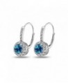 Sterling Silver London Leverback Earrings in Women's Drop & Dangle Earrings