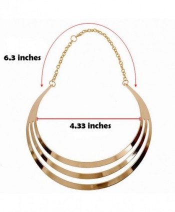 Moon Chunky Statement Necklace Jewelry in Women's Choker Necklaces