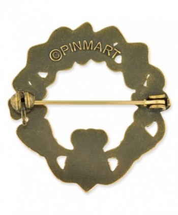 PinMarts Antique Bronze Claddagh Brooch in Women's Brooches & Pins